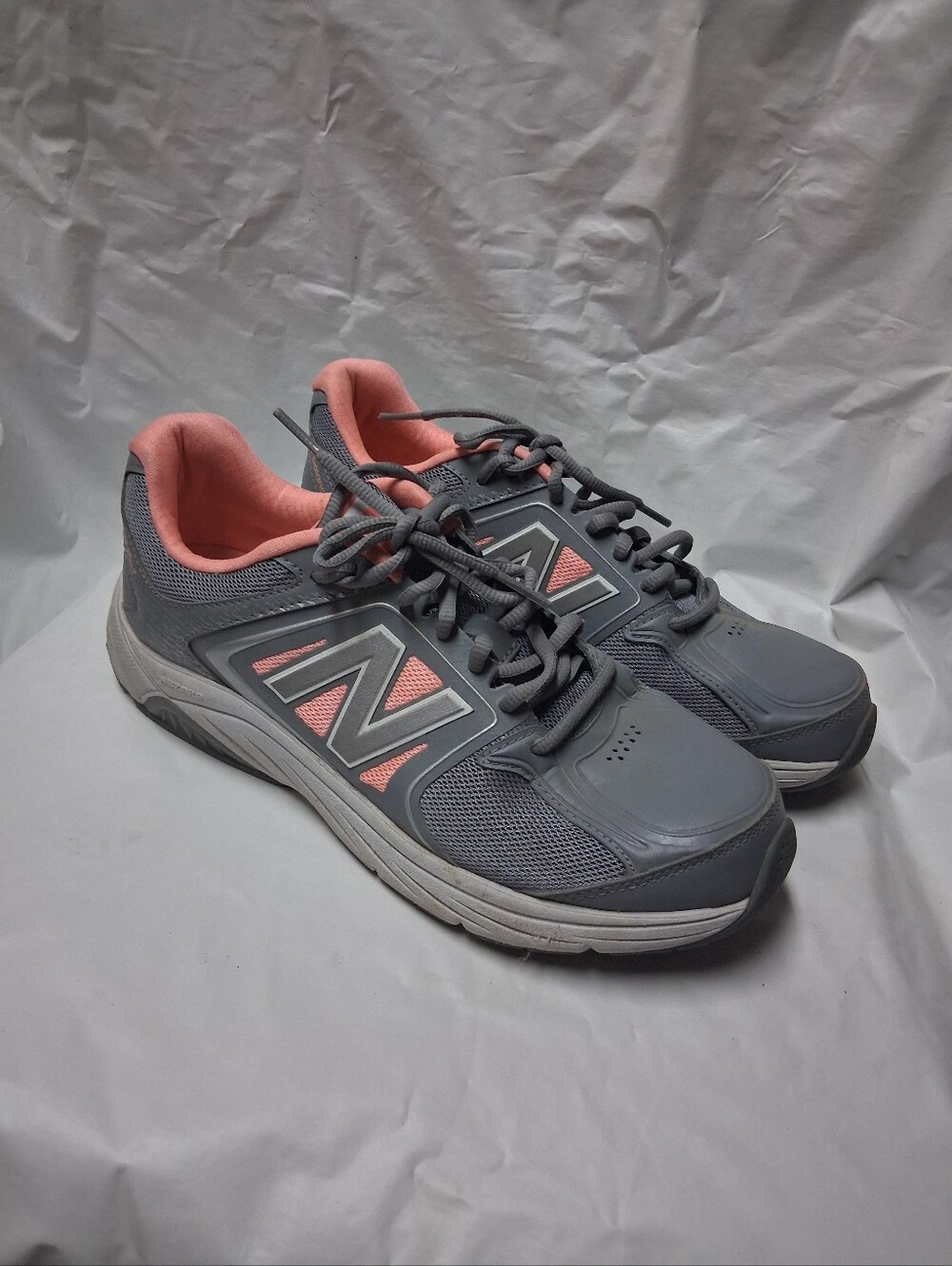 New Balance Fresh Foam Walking Women's Gray/Peach Athletic Sneakers Sz 10